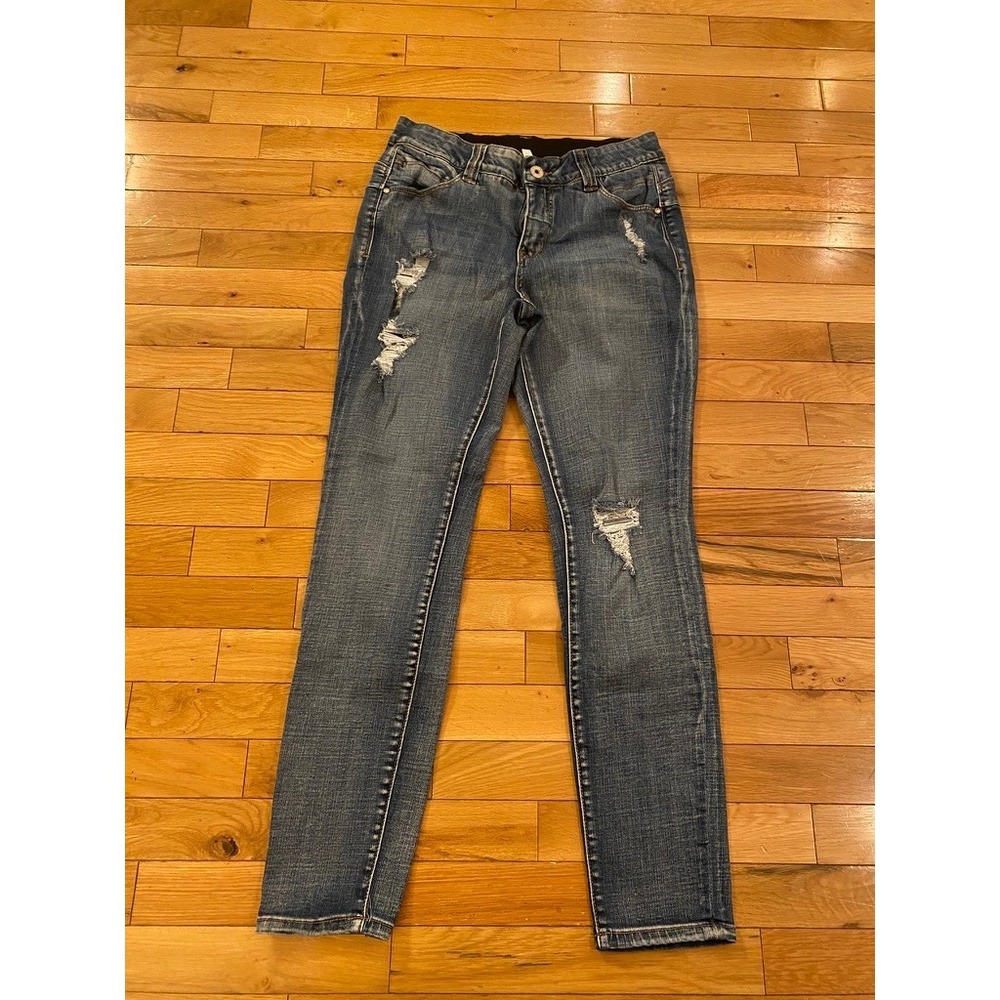 JAG Jeans Mid Rise Skinny Distressed Denim Blue Jeans Size 10/30